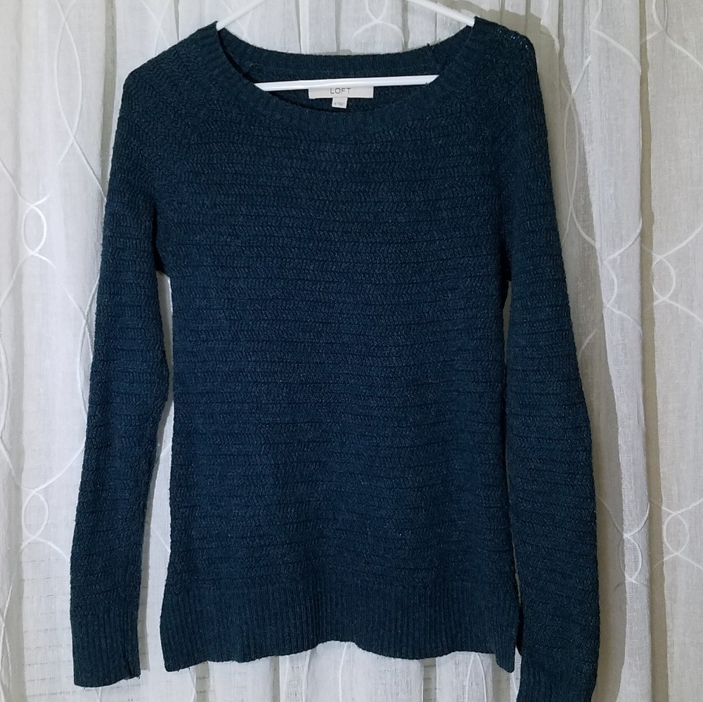 LOFT Turquoise Green Sweater